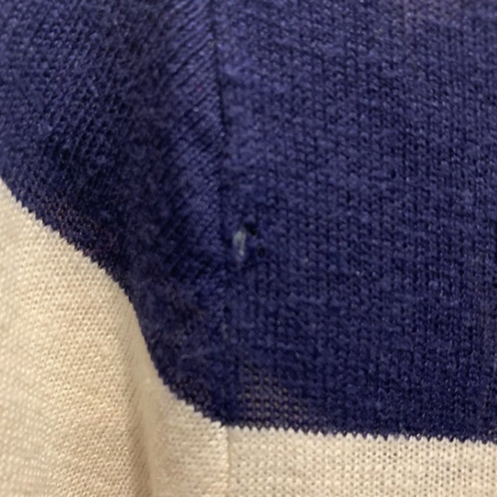 J. CREW Stripe Linen Swingtime Sweater Sma… - Picture 5 of 5